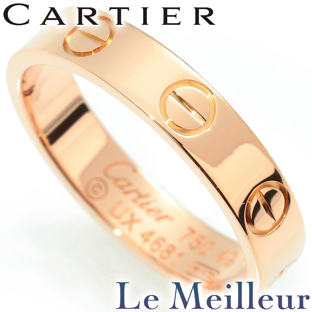 カルティエ Cartier ミニラブ リング 指輪 B4085249 ピンクゴールド 