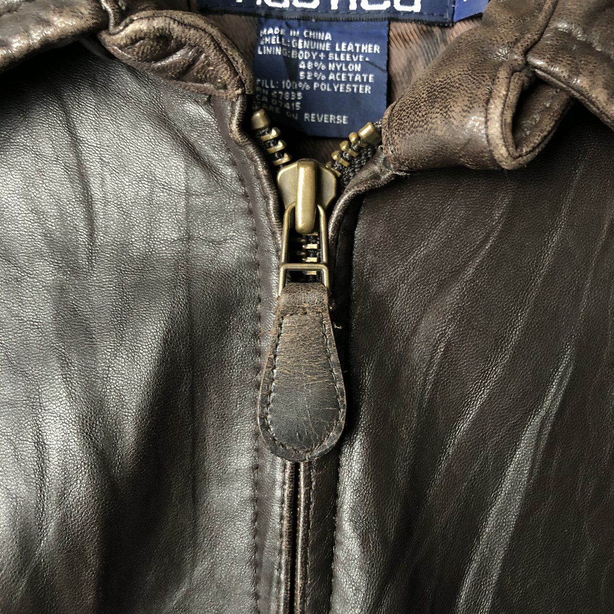 古着 00年代~ ノーティカ NAUTICA スイングトップタイプ レザー