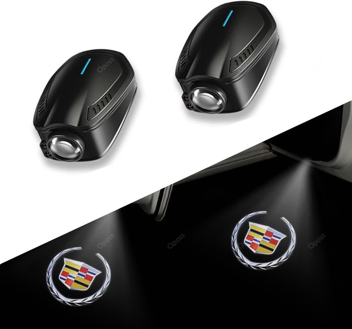 キャデラック LED ロゴ プロジェクター ドア カーテシ ランプ ライト エンブレム ウエルカムランプ エスカレード ATS CTS DTS SRX STS 