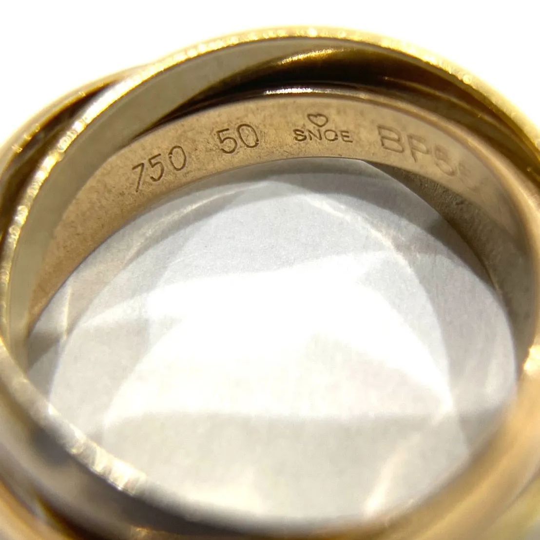 Cartier Au750 スクリューリング 59 ，珍しいの♡SNOE刻印有り Cartier