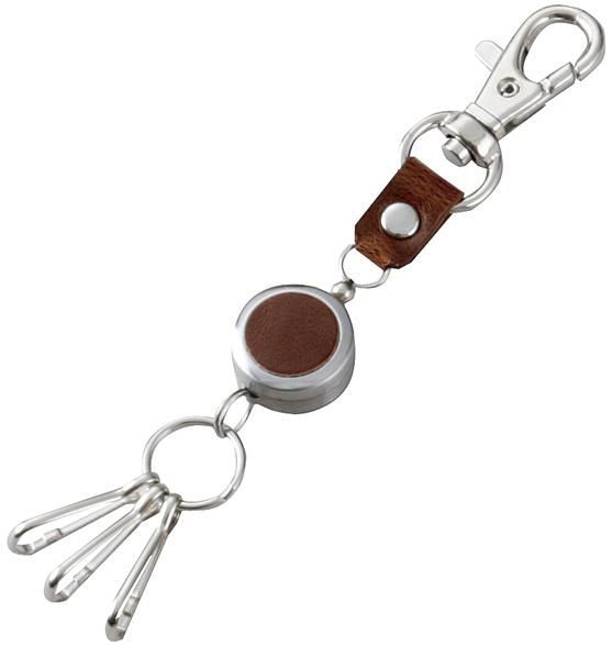まとめ レイメイ藤井 グロワール リール付キーホルダー ブラウン GLK801C ×10セット
