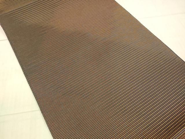 平和屋着物*夏物 本場筑前博多織 八寸名古屋帯 松装織物謹製 霞文 証紙付き 正絹 DAAX8993cm