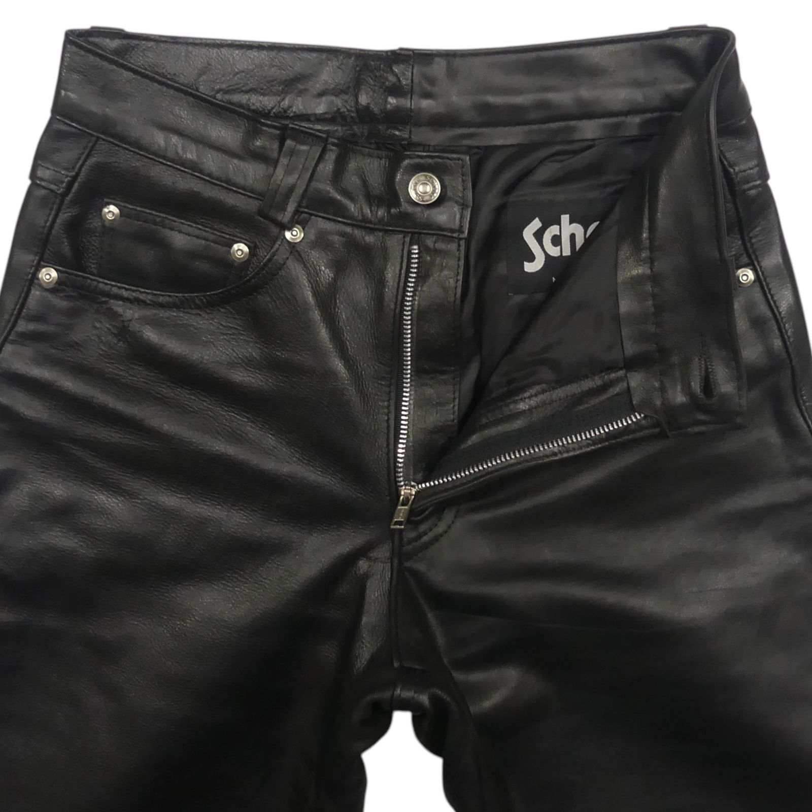 アメリカ製 Schott ショット レザーパンツ 本革 90s