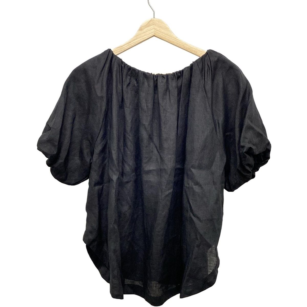 SINME シンメ 半袖カットソー サイズF レディース - 黒 麻