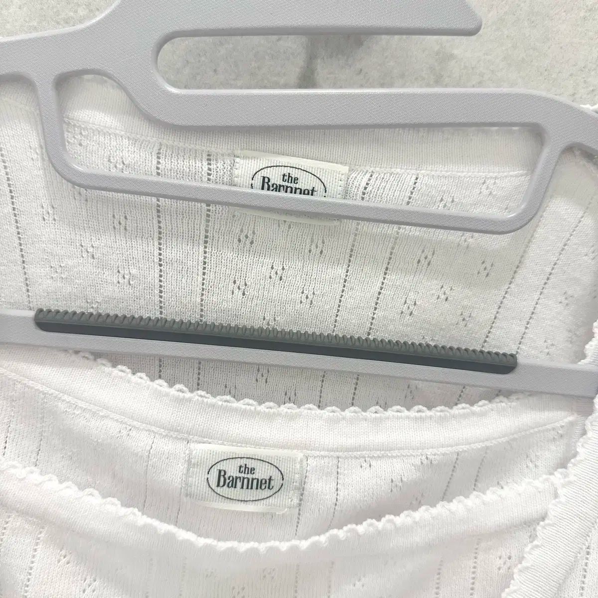 The Barnnet(ザ・バーネット) コットン エンブロイダリー ニット