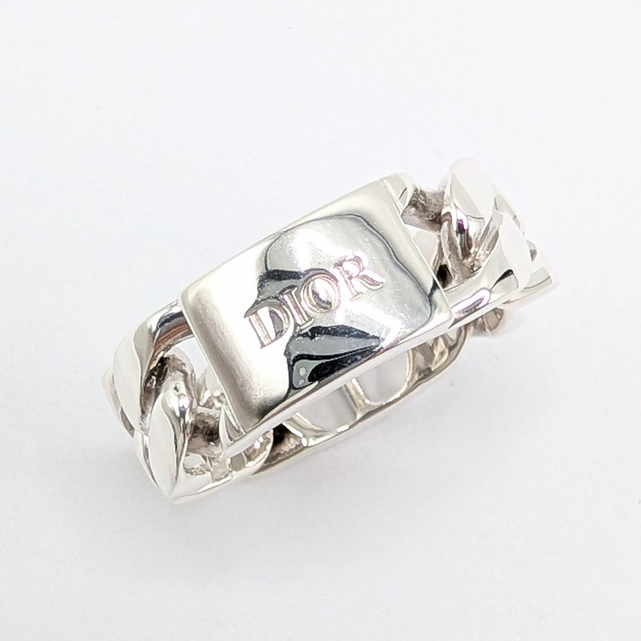 ♥DIOR CD Iconディオール チェーンリンク リング SV925 箱 新品仕上済