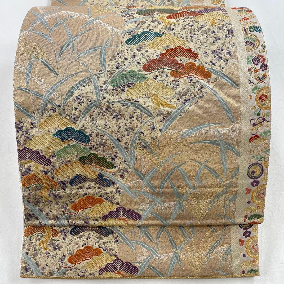 豊富な商品から 秀品 袋帯 松 メルカリ - 【中古】 正絹 六通 金色 金糸 宝尽くし 着物・浴衣