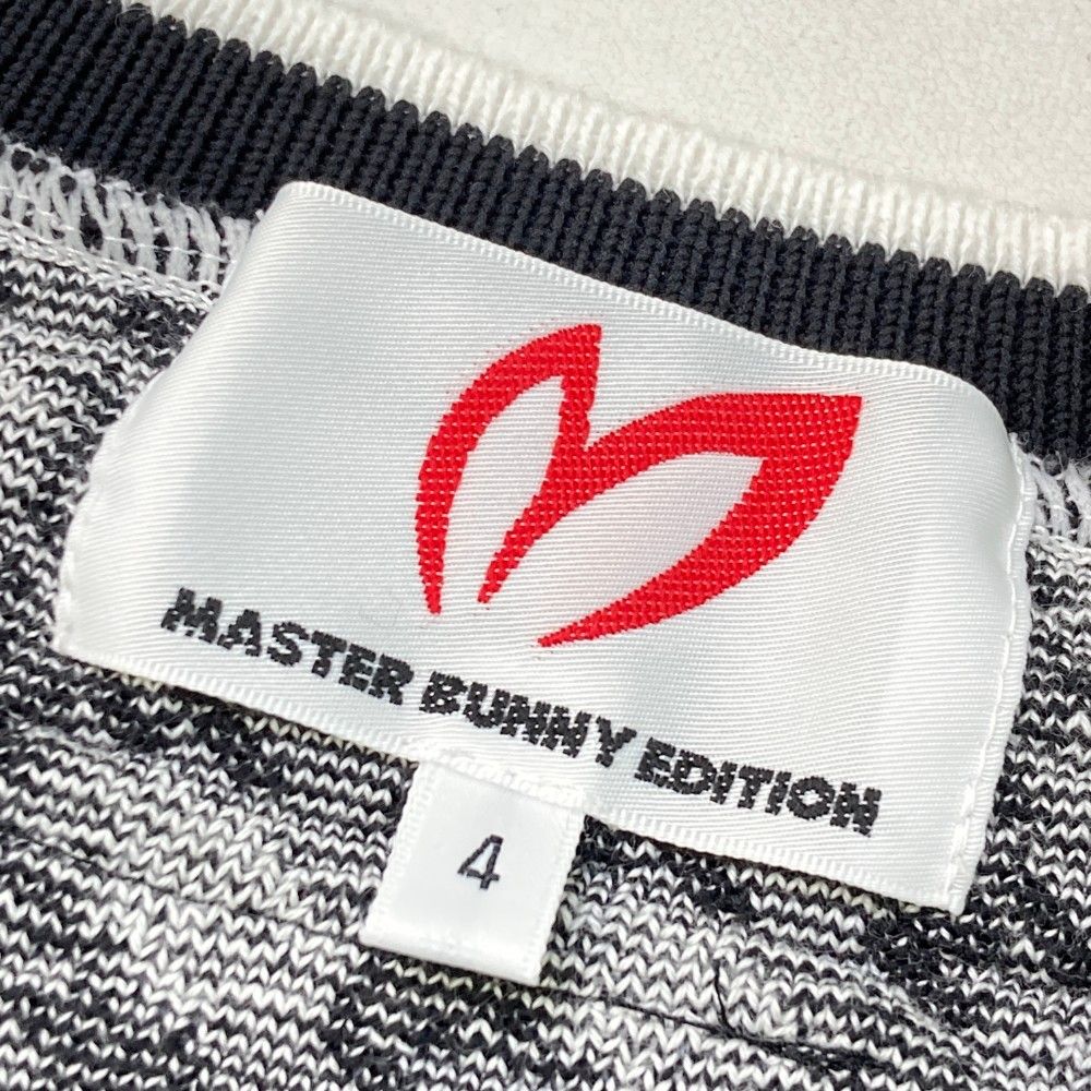 サイズ：4 MASTER BUNNY EDITION マスターバニーエディション Vネック ニットベスト 総柄 ブラック系  [240101227718] ゴルフウェア メンズ ストスト - メルカリ