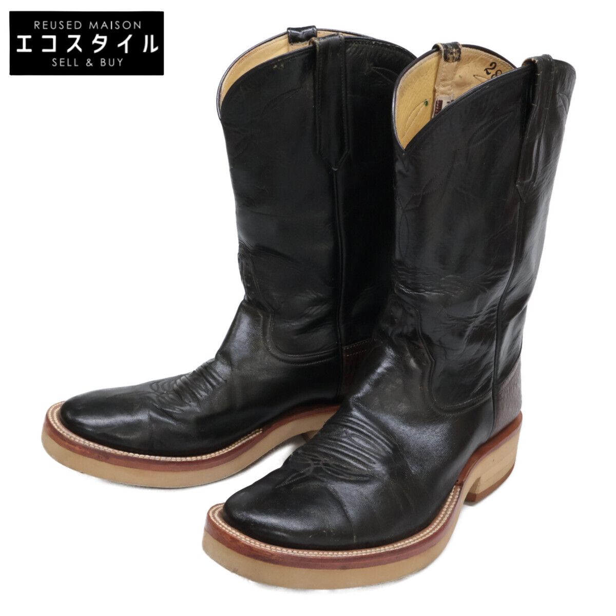 RIOSOFMERCEDES リオスオブメルセデス 2833E 4800 ROPER BOOTS ウエスタン ローパー 8D