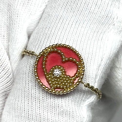 Dior ハートモチーフ ブレスレット 赤 Christian Dior クリスチャンディオール ローズ デ ヴァン