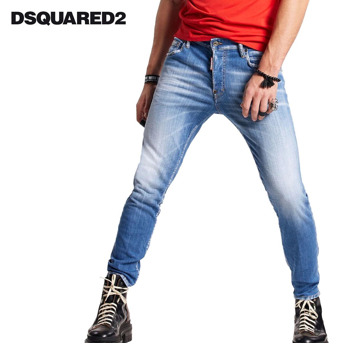 DSQUARED2 ディースクエアード S74LB1276 S30342 インディゴ SKATER