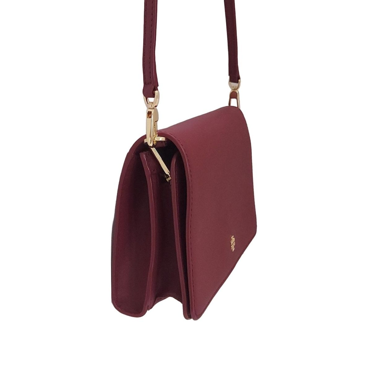 TORY BURCH(トリーバーチ) ショルダーバッグ - ボルドー ストラップ  