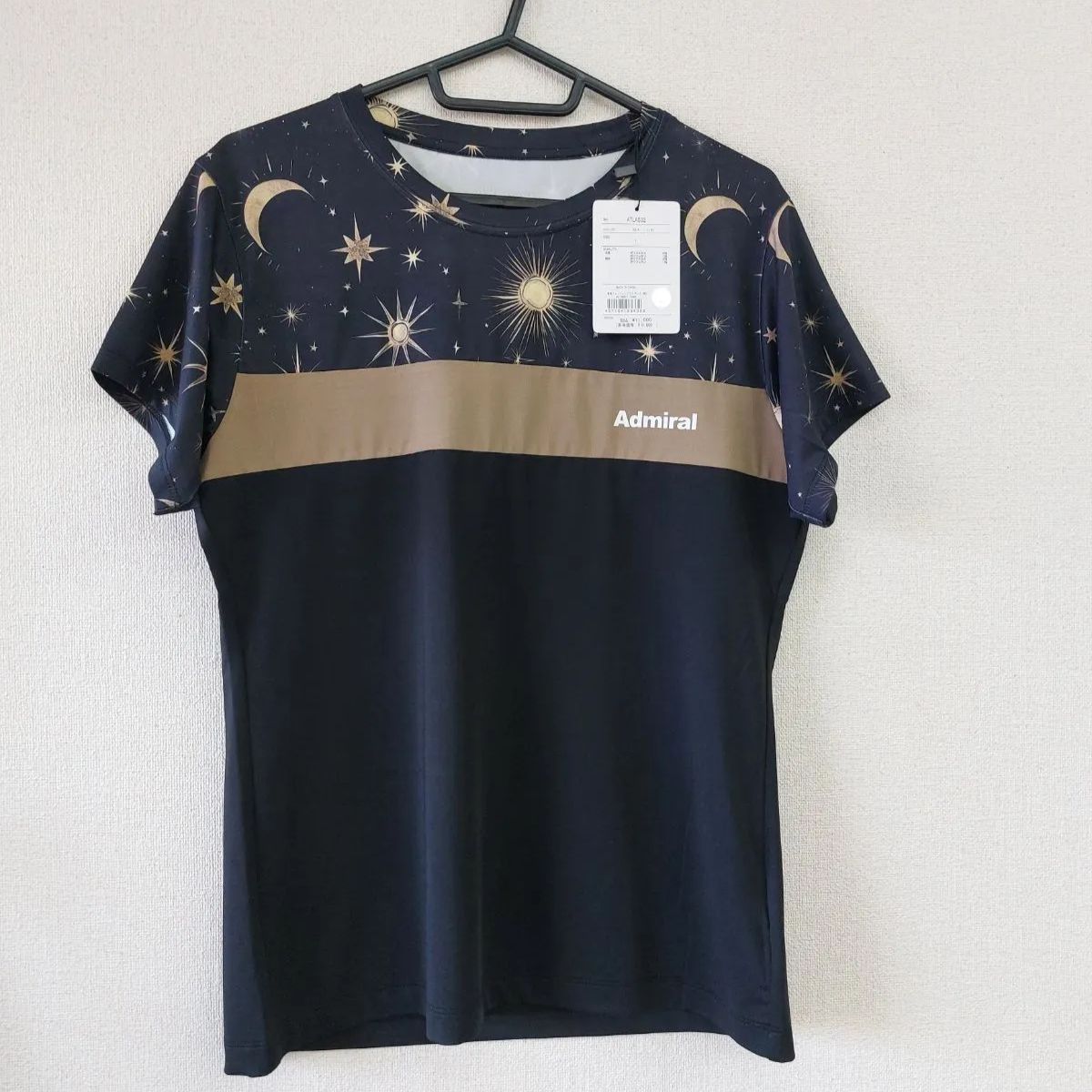 Admiral アドミラル 25AW ATLA532 フロントライングラフィックTEE BLK 10 Lサイズ