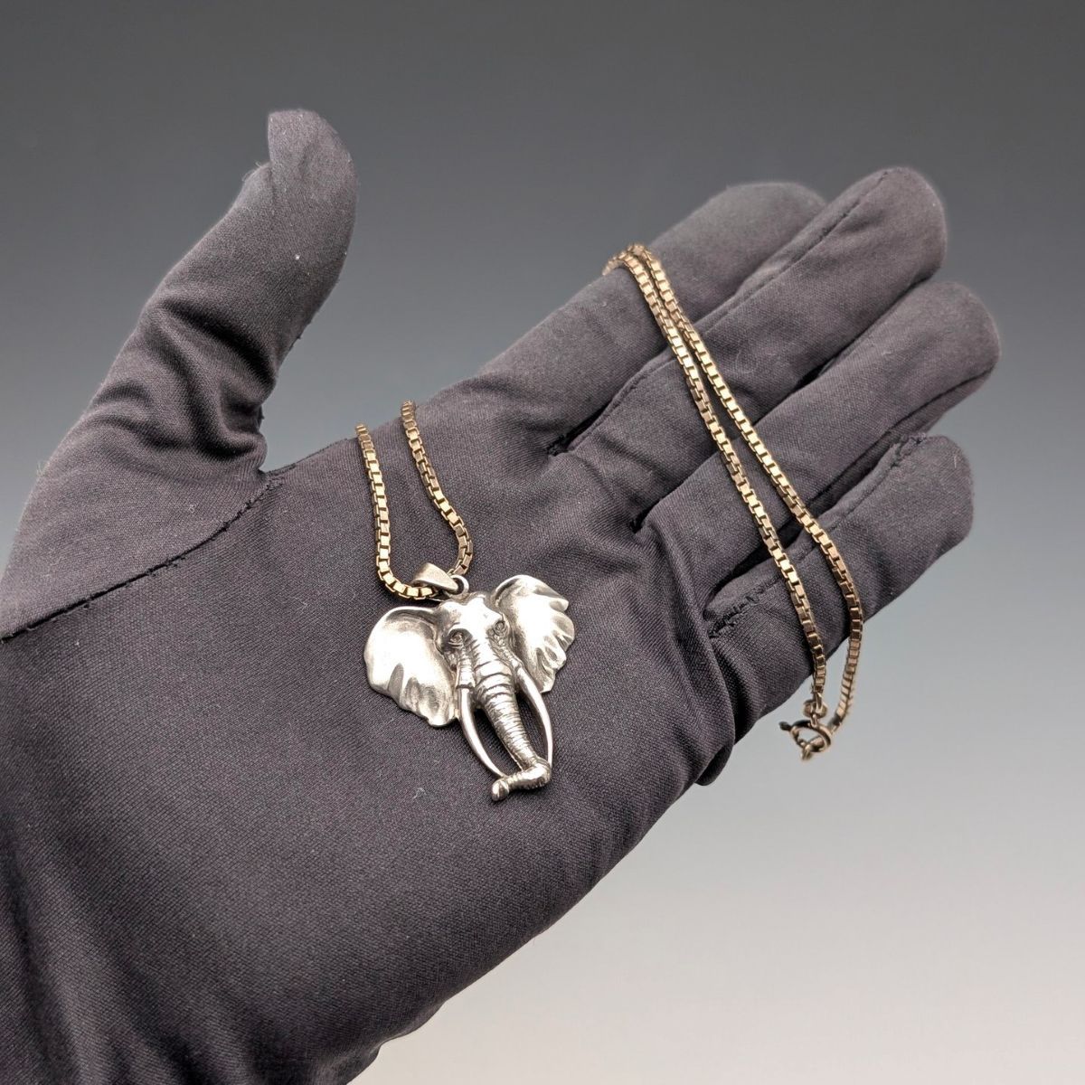 純銀金メッキネックレス付