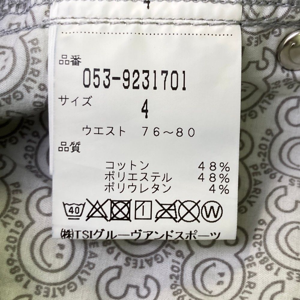 サイズ：4 PEARLY GATES パーリーゲイツ ストレッチパンツ 総柄