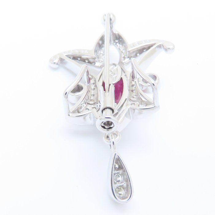 吉田綾子 Ayaco Collection ブローチ ルビー2.23ct ダイヤモンド0.53ct  