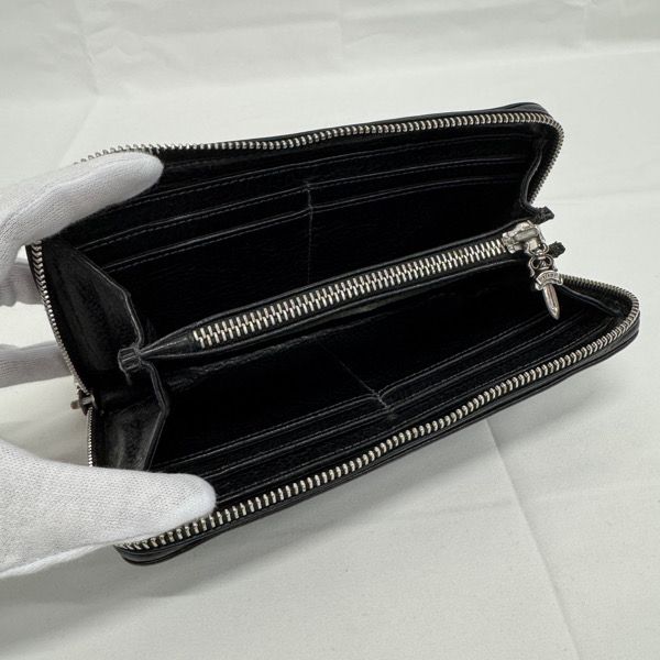 クロムハーツCHROME HEARTS REC F ZIP プレーンウォレット