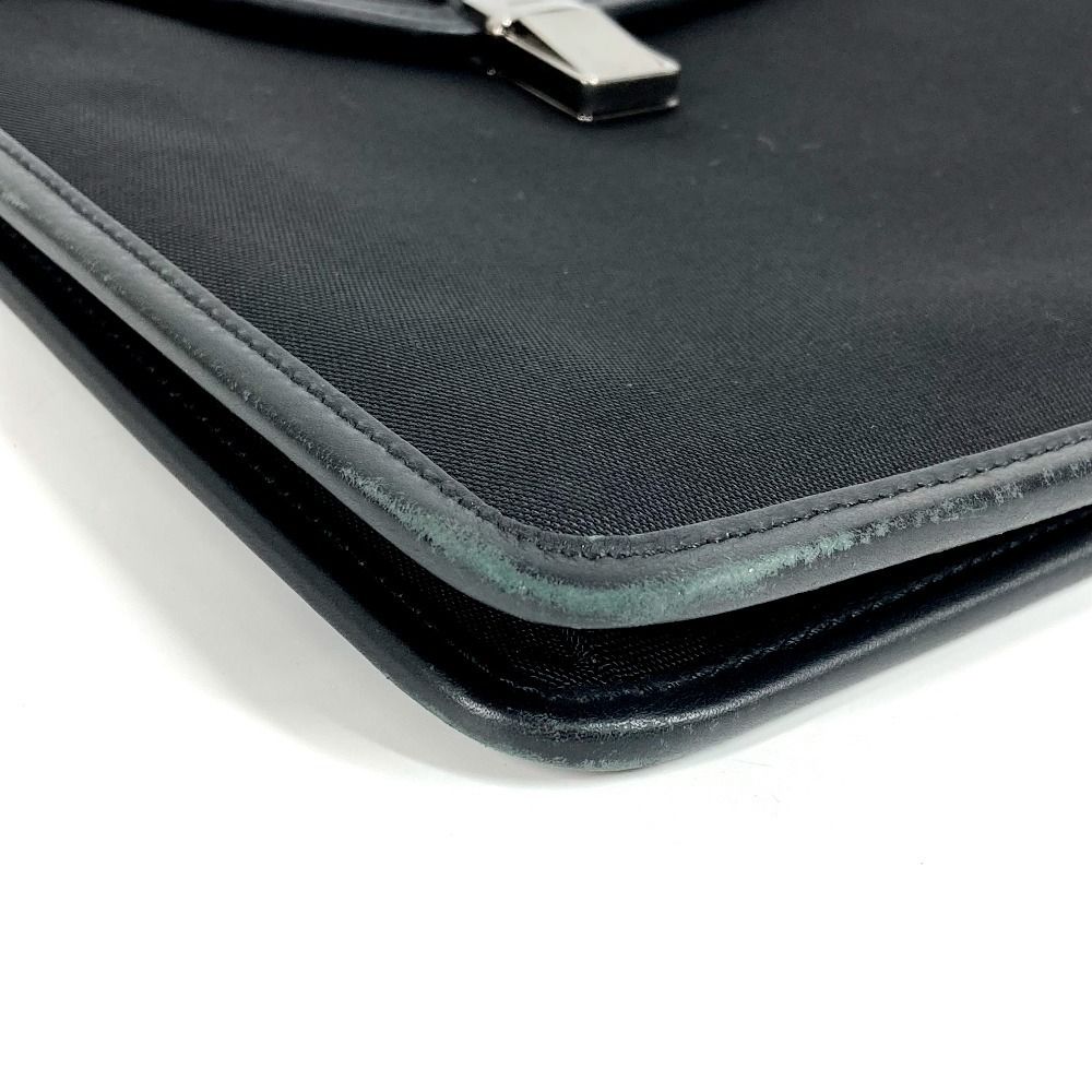 GUCCI グッチ クラッチバッグ ロゴ 108841 ナイロン レザー ブラック DECORATOM_COM_BR