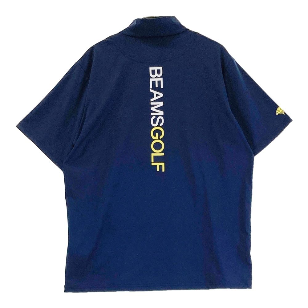 サイズ M BEAMS GOLF ビームスゴルフ モデル ハイネック 半袖Tシャツ ネイビー系 240101527193 ゴルフウェア メンズ ストスト