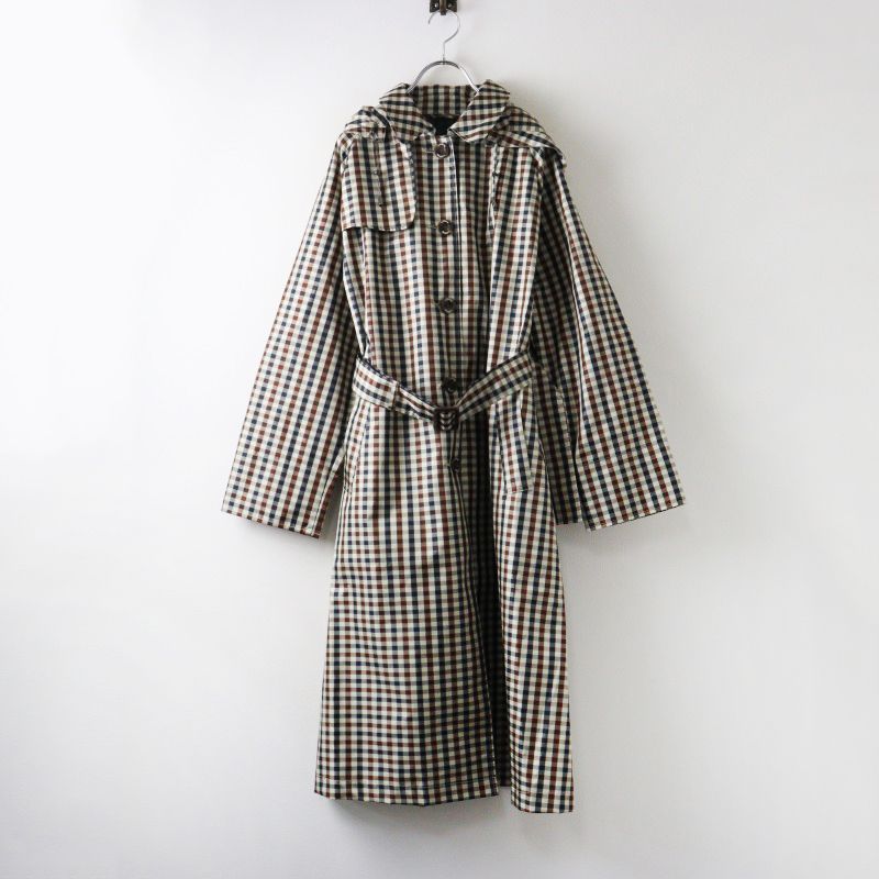 美品 アクアスキュータム Aquascutum ガンクラブチェック