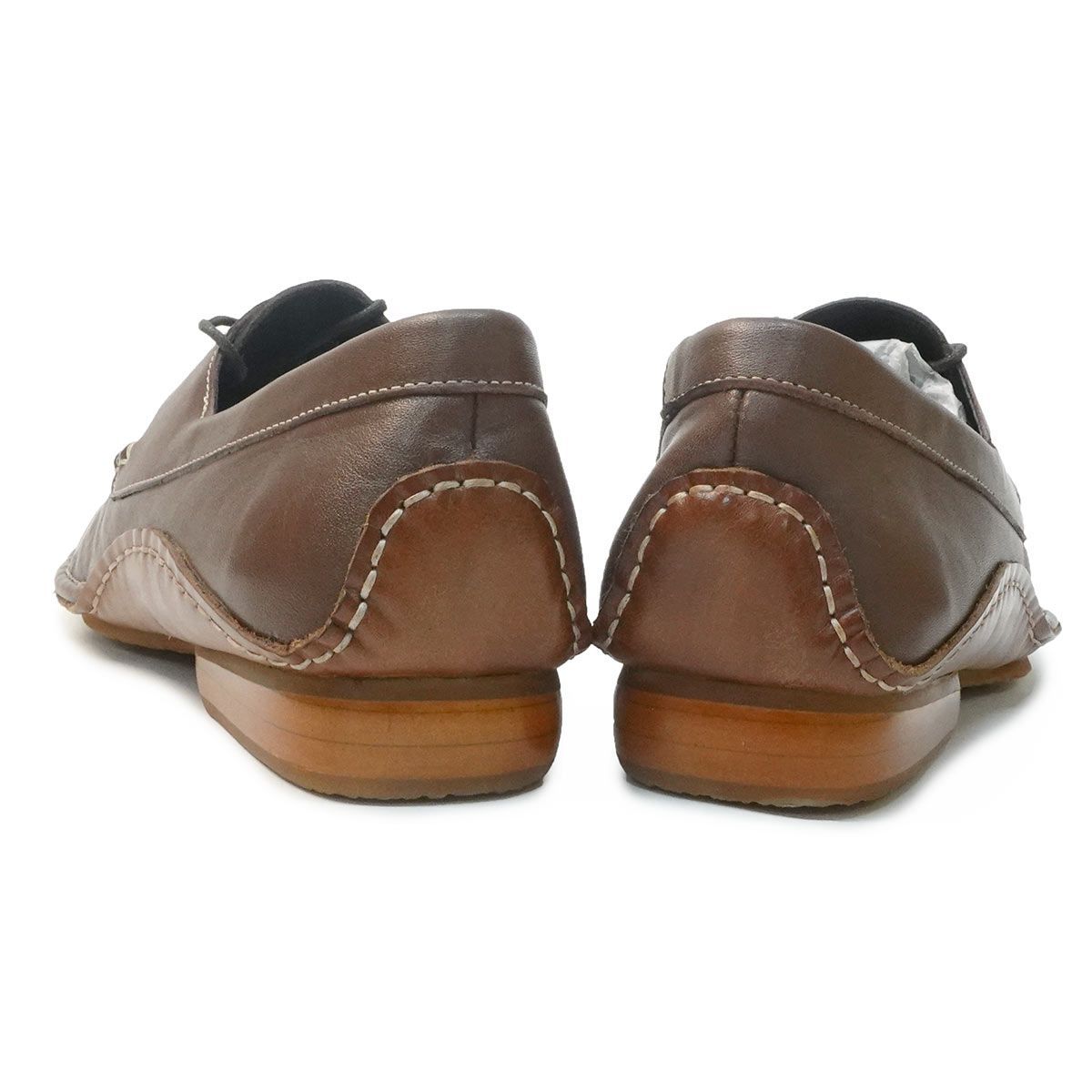 新品】メンズ レザーシューズ 本革 革靴 スリッポン モカシン SANTA