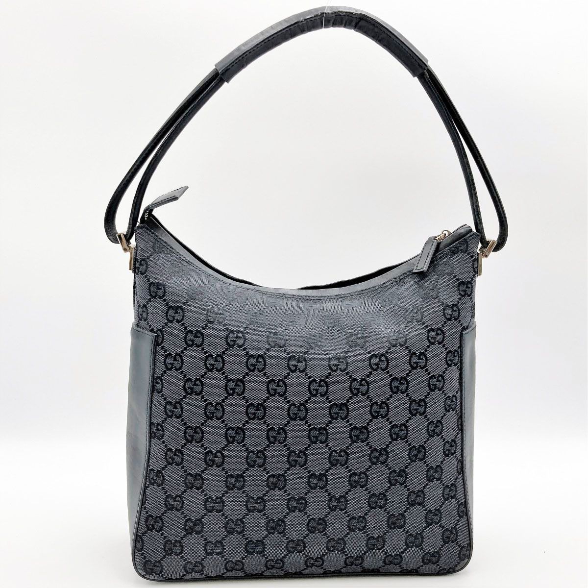 中美品 GUCCI グッチ 001・3766 ショルダーバッグ バッグ ブラック 黒 