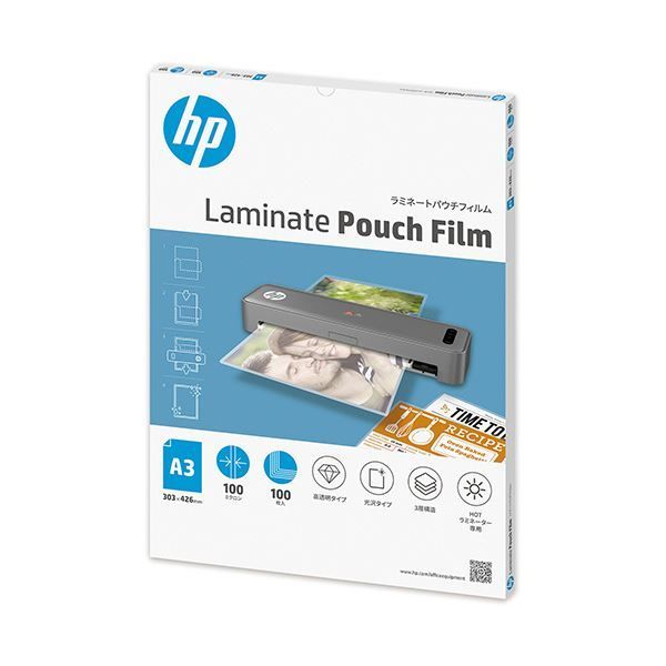 (まとめ）HP パウチフィルム A3 100μPA3100A 1パック（100枚）