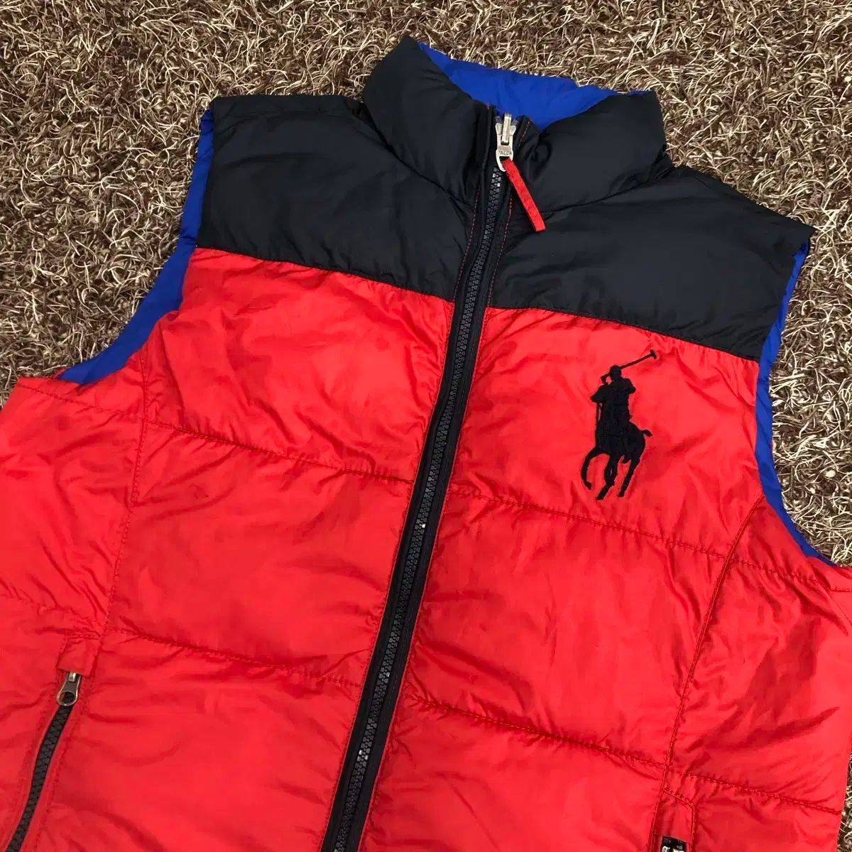 L ポロラルフローレン ガールズ リバーシブル ダウン ベスト