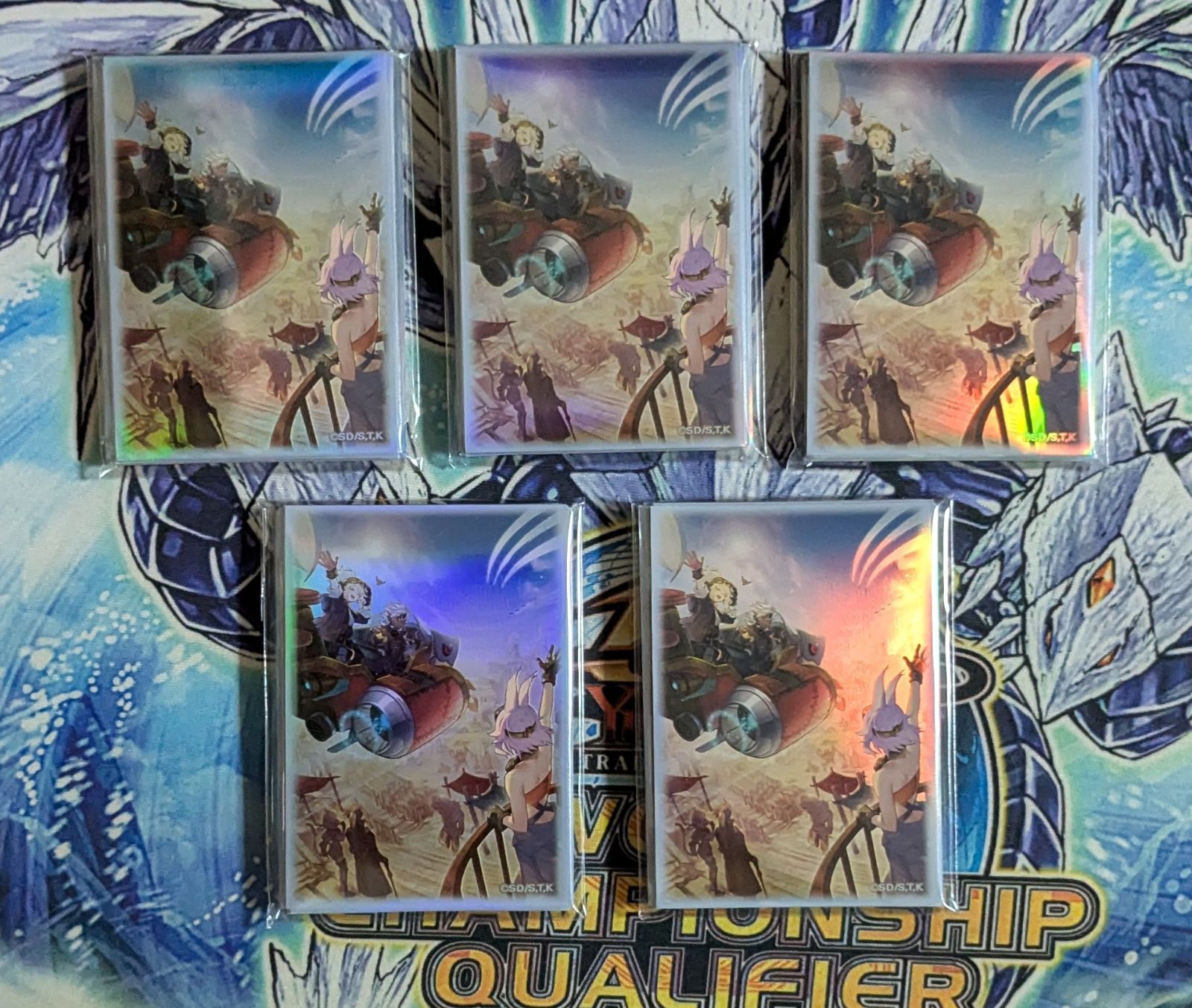 【メール便不可】 遊戯王】開かれし大地 スリーブ 20枚×5(100枚) 未開封 遊戯王OCG デュエルモンスターズ