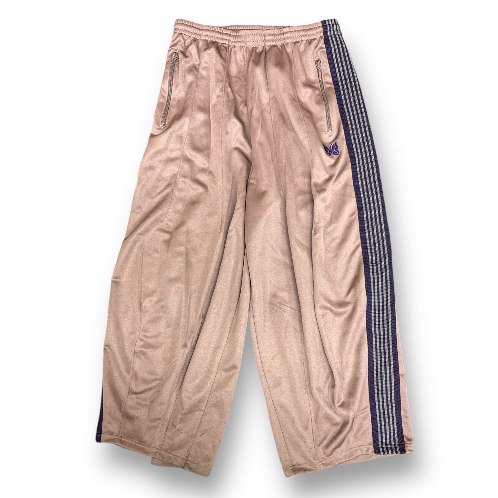 Needles 22AW H.D.Track Pant Poly Smooth ヒザデルトラックパンツ ジャージ ワイドパンツ ニードルス LQ233  ピンク S 76902A6 - メルカリ