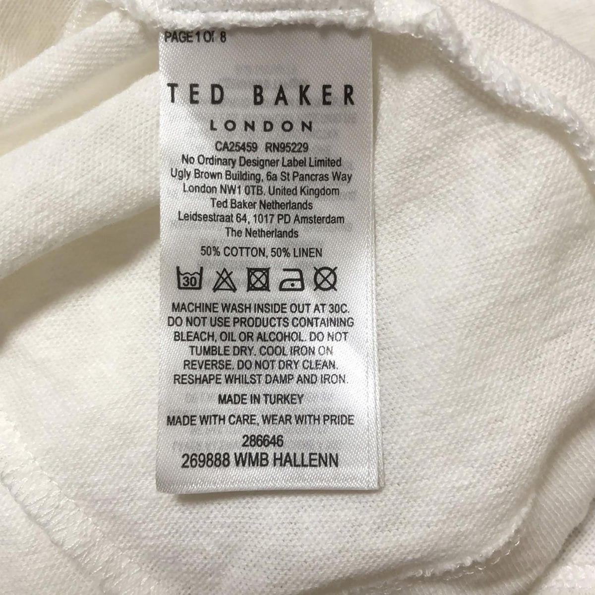 新品☆ TED BAKER サイズ0 TED BAKER(テッドベイカー) 半袖カットソー サイズ0 XS
