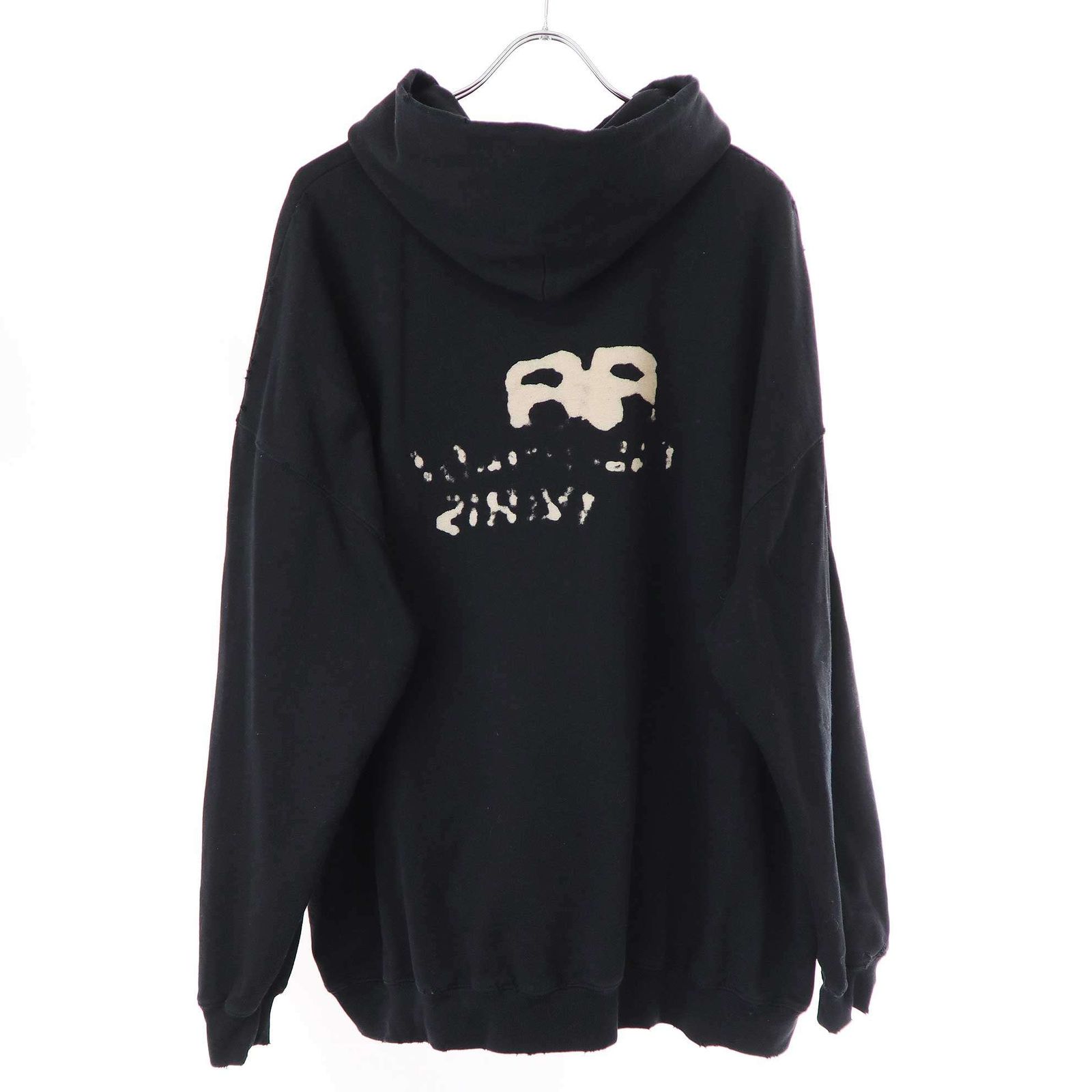 バレンシアガ ハンドドローン BBアイコン ラージフィット パーカー