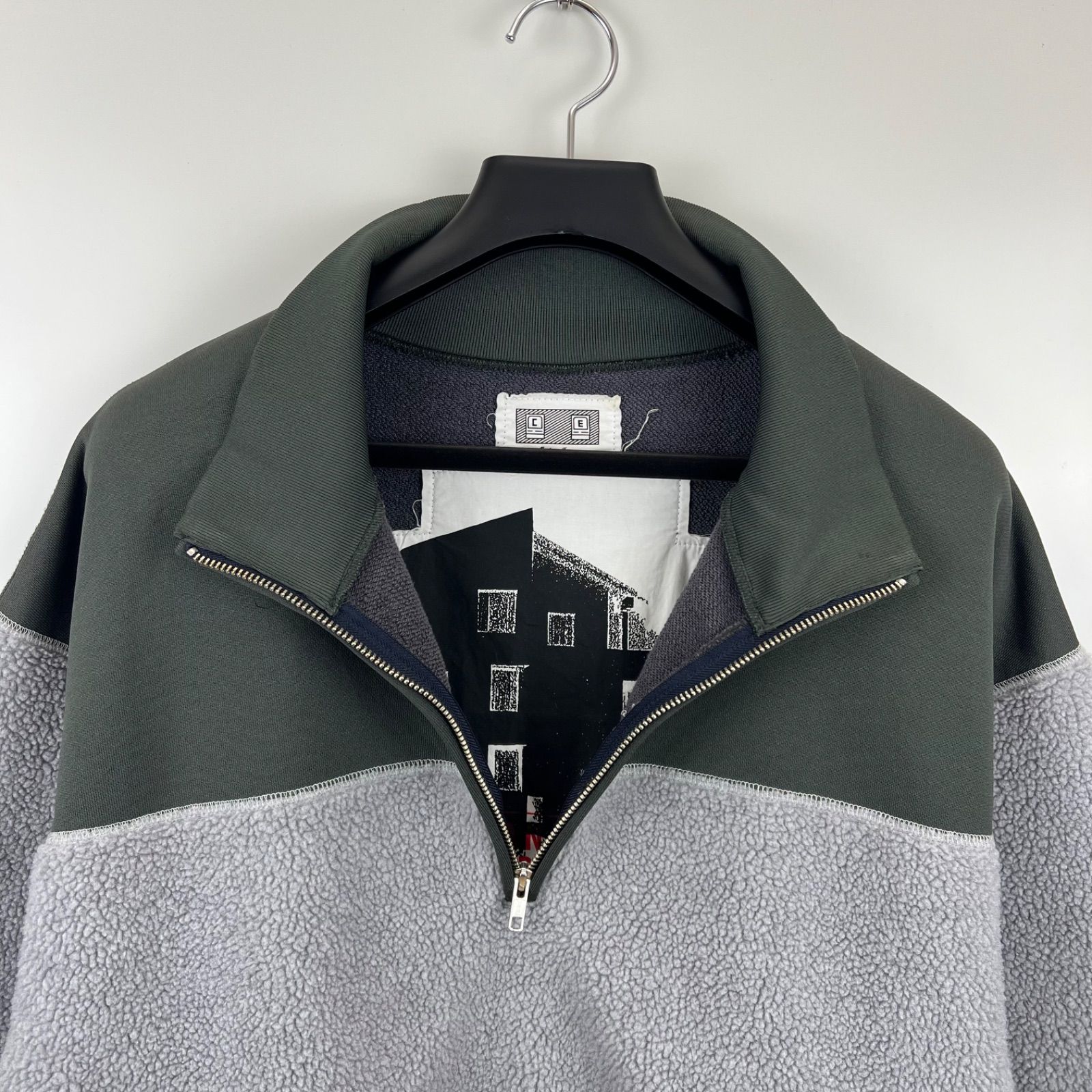 C.E CAVEMPT FLEECE HALF ZIP SWEAT L シーイー キャブエンプト ハーフ