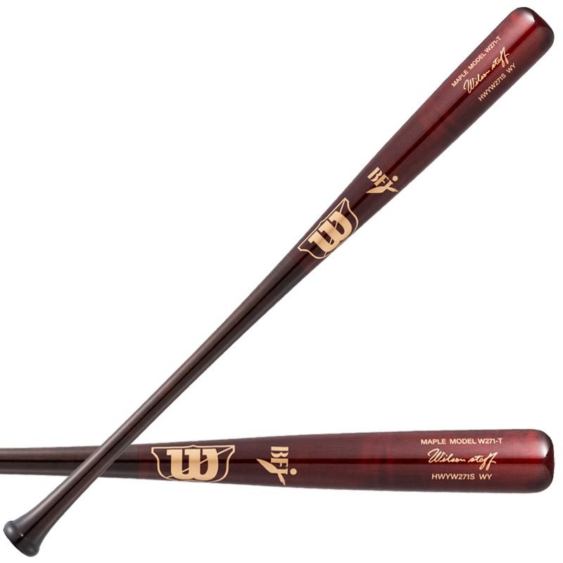 ウィルソン WILSON 硬式木製バット ウイルソンスタッフ W271S-T型 高密度モデル HWYW271S くり抜きあり 野球 硬式 バット BFJ 25SS WBW200701