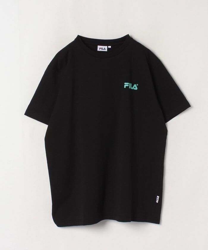 新品 BTS 着用 Tシャツ 半袖 FILA フィラ V ヴィ ブラック 黒
