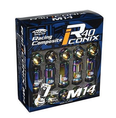 協永産業|KYO-EI ロック＆ナットセット レーシングコンポジット R40 アイコニックス ネオクロ M14×P1.5 入数 1セット 20個 RI-14N8K