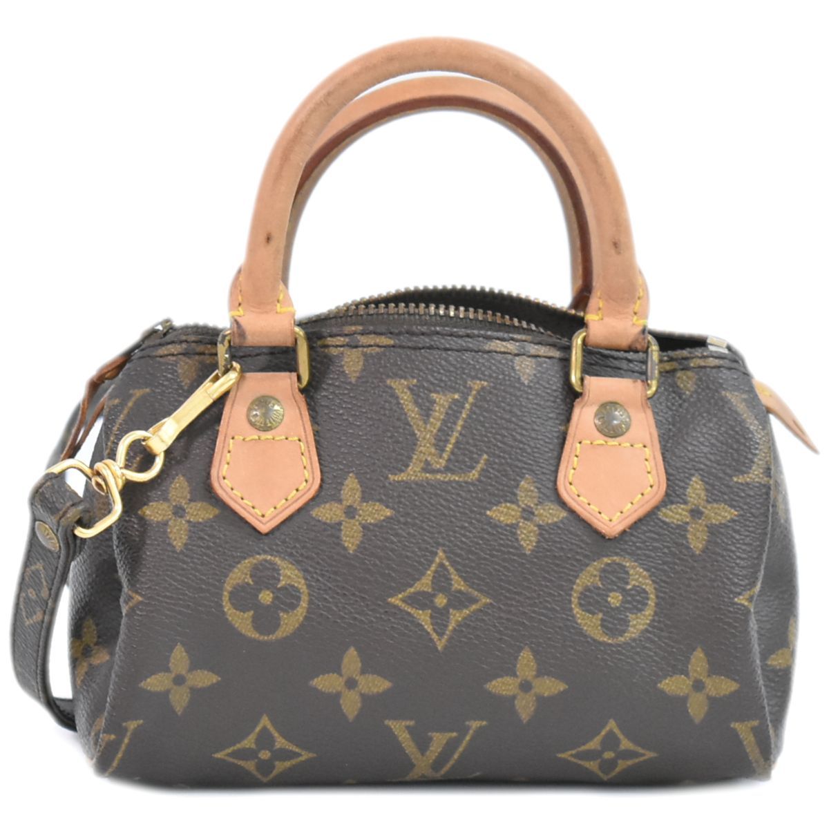 本物 ルイヴィトン LOUIS VUITTON LV ミニスピーディ モノグラム 2WAY ショルダーバッグ ハンドバッグ ポシェット ブラウン  M41534 ビトン バッグ 中古 【フォロー割】 - メルカリ