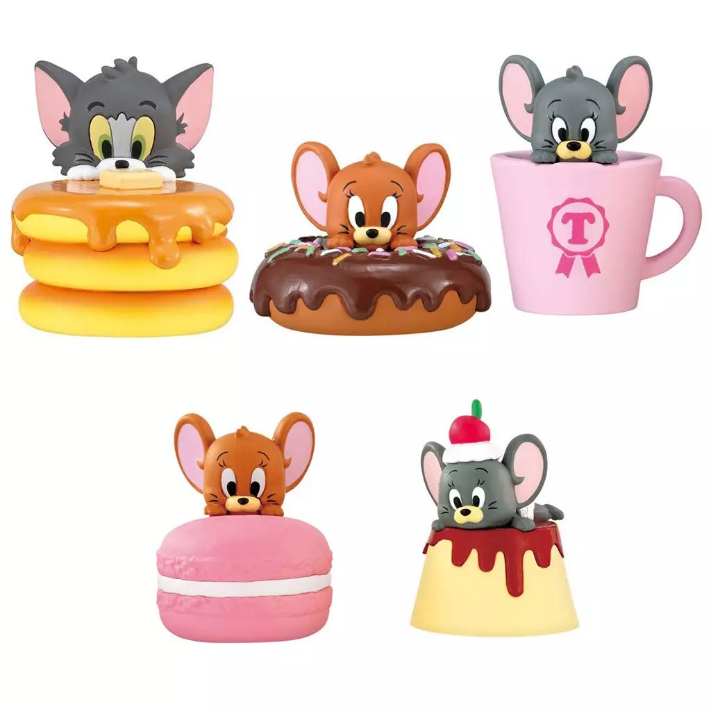 もぐもぐ出品 中古】トレーディングフィギュア 全5種セット 「TOM and JERRY