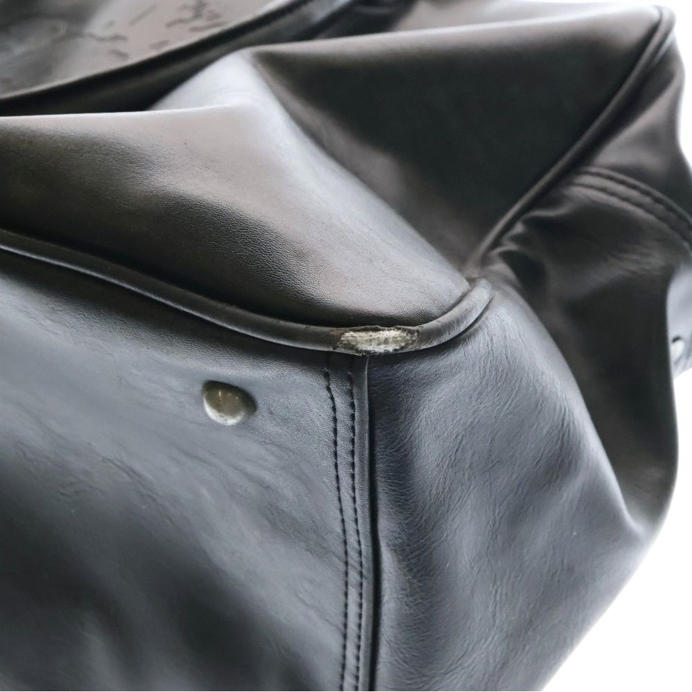DIESEL (ディーゼル) ロゴプリント レザー ミニボストンバッグ