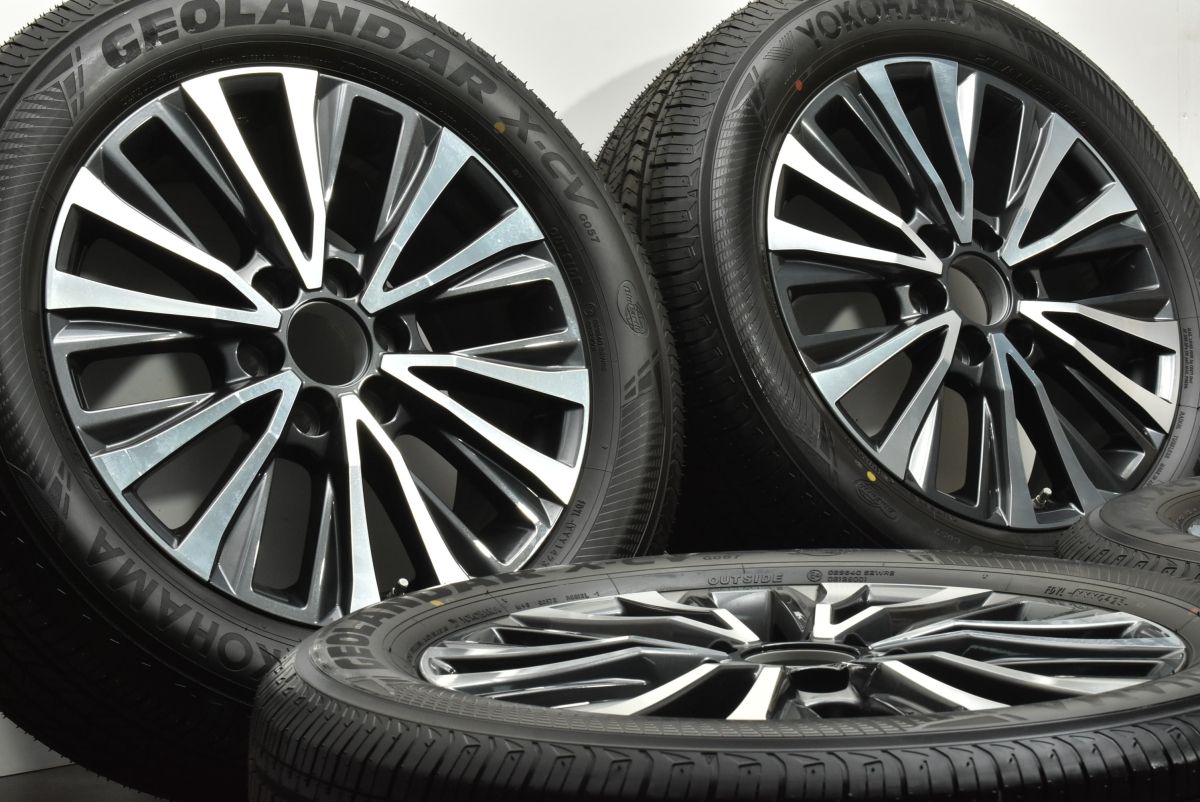 新車外し レクサス LX600 純正 20in 8J 55 PCD139.7 ヨコハマ ジオランダーX-CV G057 265 55R20 ランドクルーザー 250 300 バリ溝