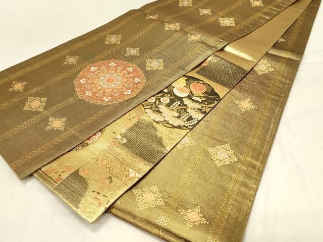 平和屋着物▽上質な紬　単衣　櫛　簪　正絹　逸品　AAAZ1725fy 平和屋着物▽上質な紬 単衣 櫛 簪 正絹 逸品 AAAZ1725fy