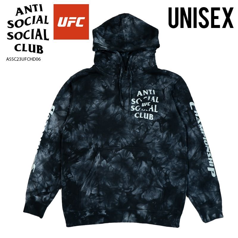 ASSCLUB/UFC (アンチ ソーシャル ソーシャル クラブ/UFC)  ULTIMATUM HOODIE (アルティメイタム フーディー) メンズ パーカー オクタゴン MMA 総合格闘技 ストリート BLACK ブラック ASSC23UFCHD06
