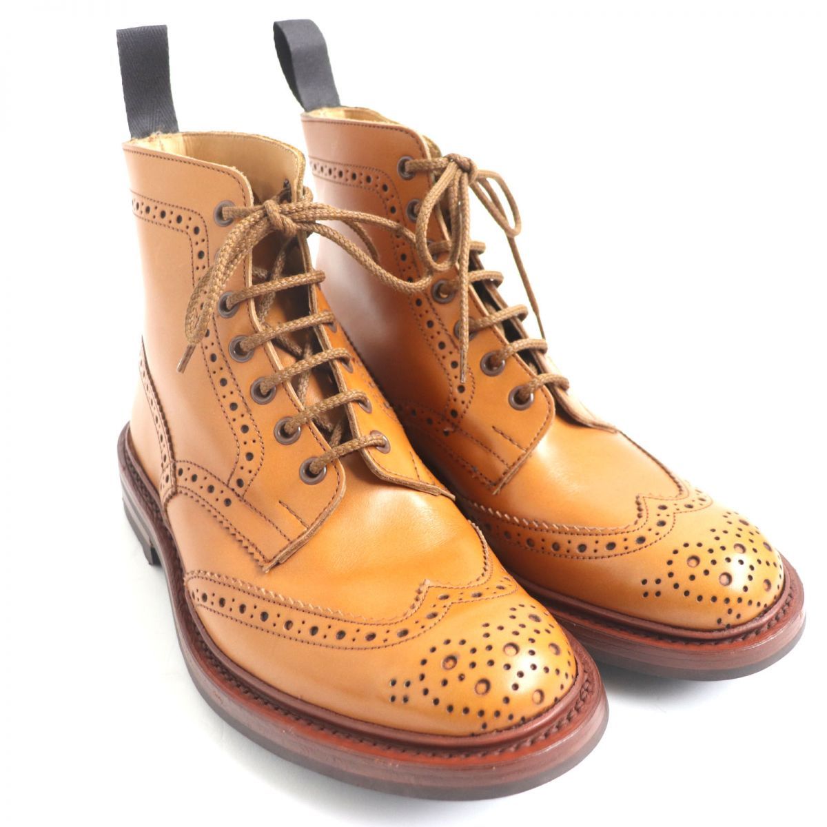 極美品▽Tricker's トリッカーズ M2508 MALTON ウィングチップ レザー