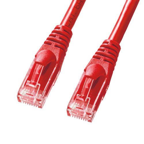 高品質 【5個セット】 サンワサプライ カテゴリ6Aより線LANケーブル 3m レッド KB-T6AY-03RX5 LANケーブル