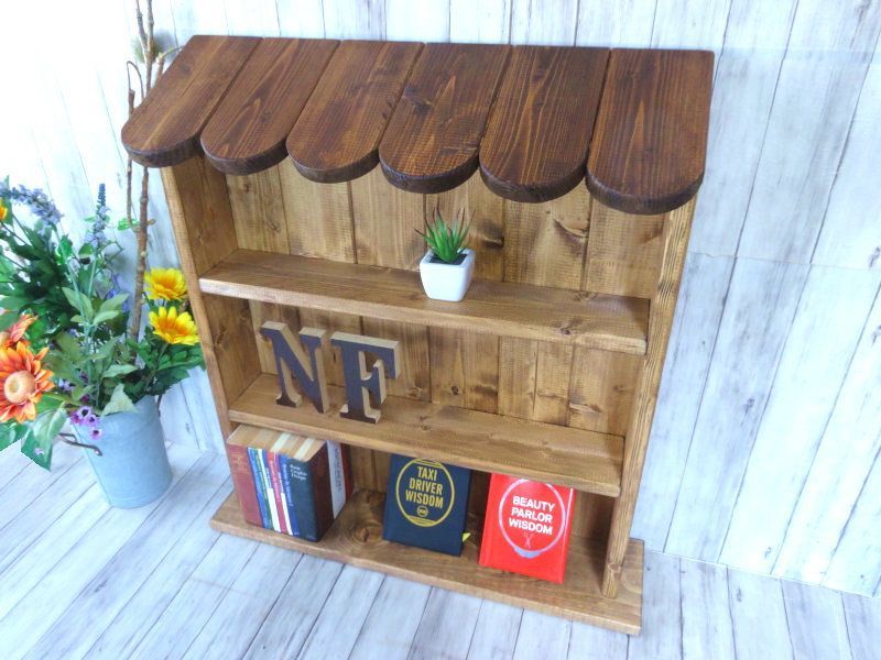 ハンドメイド ルーフシェルフ ダークチーク色×チーク色 NEXPOTALLINN_EU