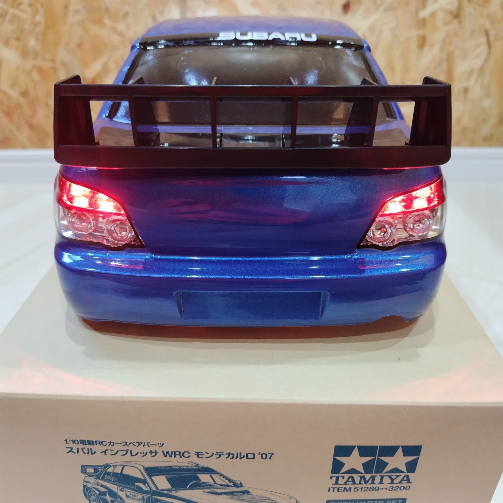 塗装済】インプレッサ スペアボディ 専用設計 LED 電飾付き