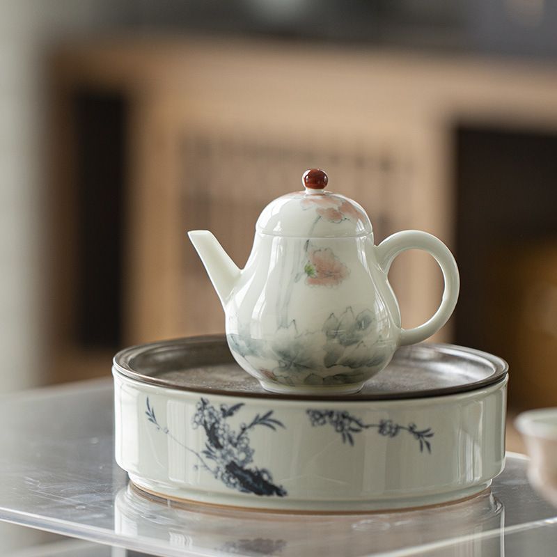 玉泥手描き急須 功夫茶器