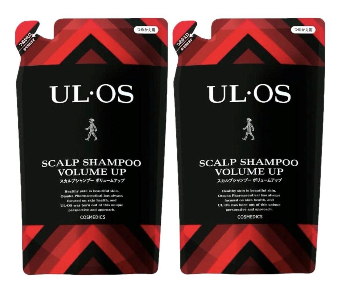 【セット】ウル・オス　スカルプシャンプー　ボリュームアップ　つめかえ用１袋(420mL)×２袋セット　神奈川倉庫