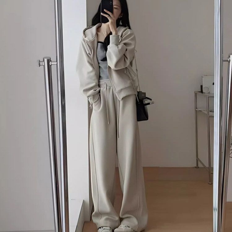 長袖 大人カジュアル レディース フード付き パーカー ジップ