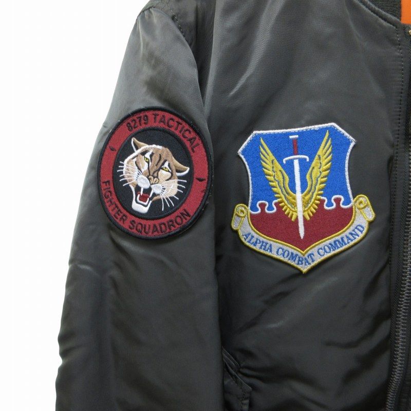 アルファ ALPHA INDUSTRIES. 美品 MA-1 フライトジャケット